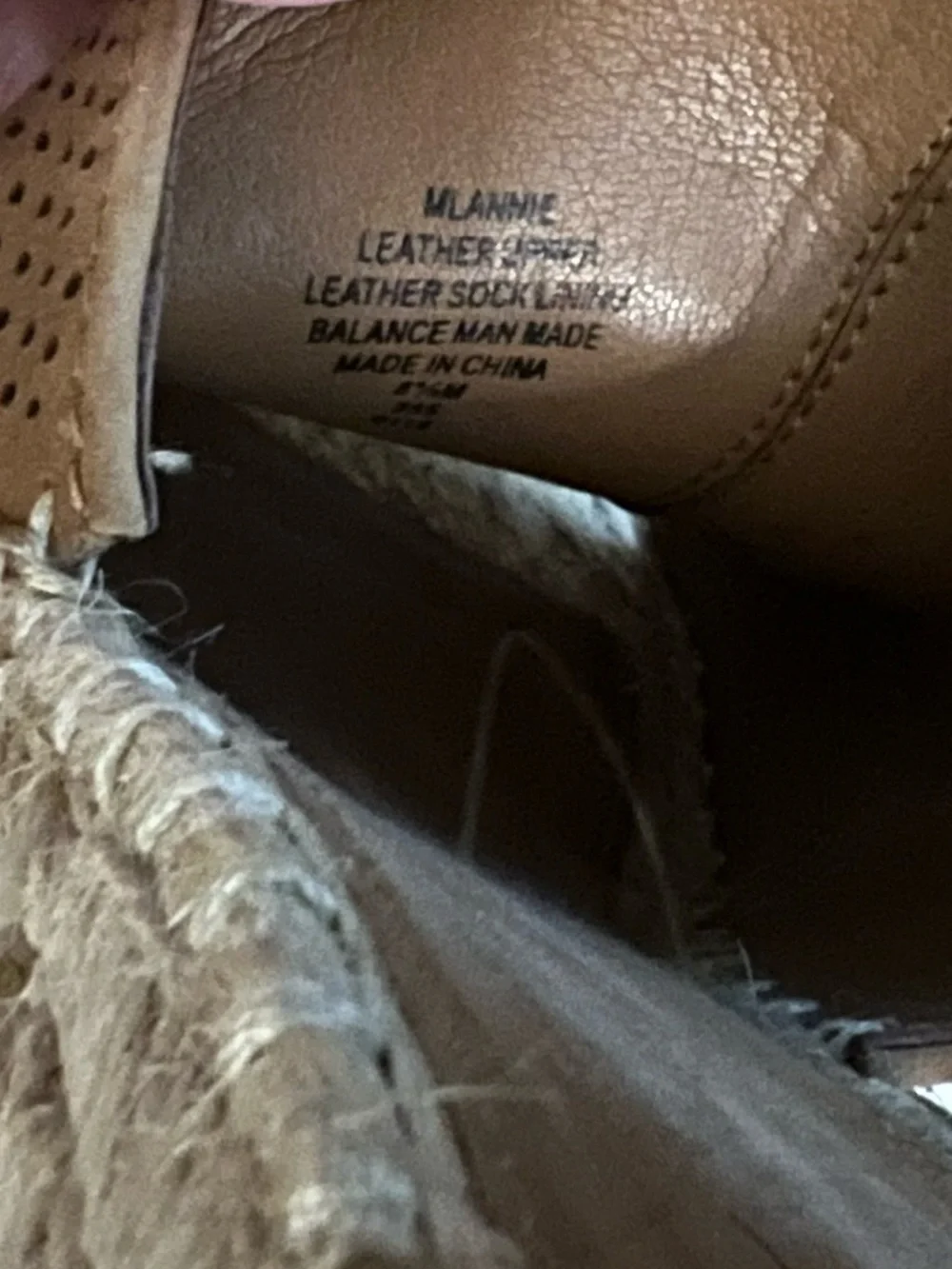 Marc Fisher Cognac Perforated Espadrille Wedge Sandals with Ankle Strap
